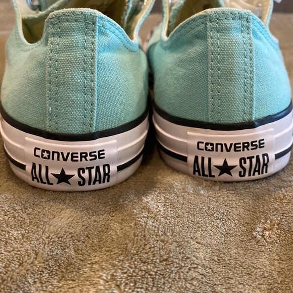Converse Size 8 Light Blue Double Tongue EXCELLENT Condition - Picture 3 of 8